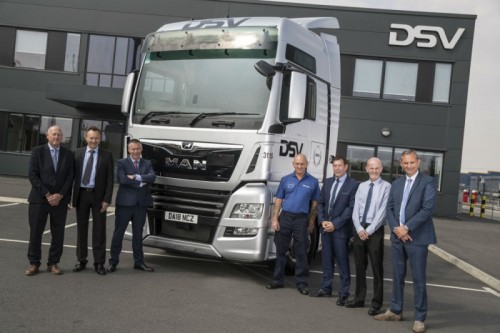 DSV Road Transport UK mark a milestone taking delivery of their 1,000th MAN Truck