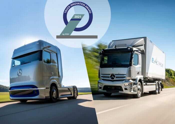 Mercedes-Benz Truck win 2021 Truck Innovation Award