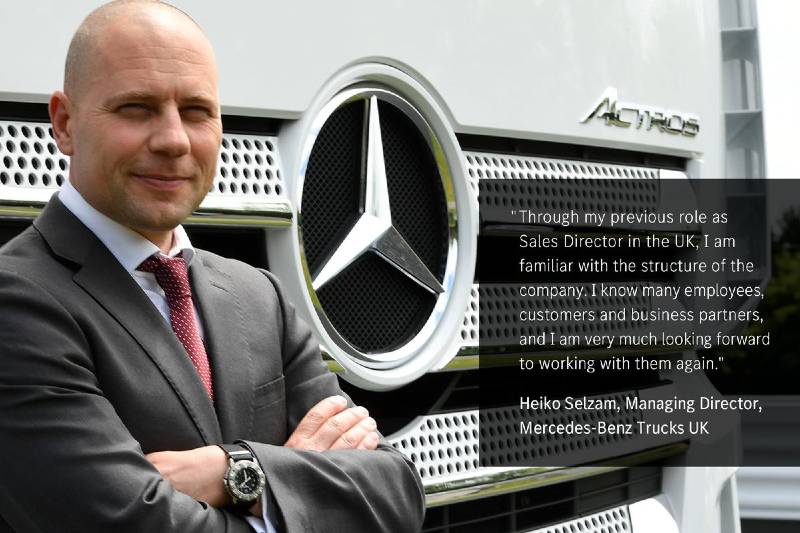 Mercedes-Benz Trucks UK appoints Heiko Selzam as Managing Director