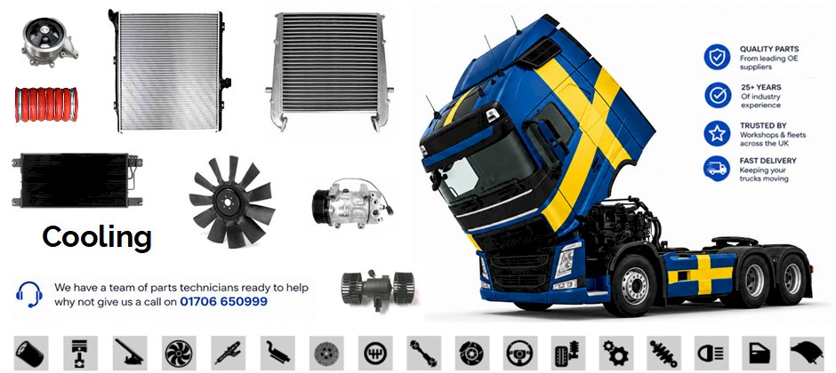 Radiator Viscous Fan Water Pump Header Tanks Scania Volvo Daf Man Iveco Mercedes Trucks
