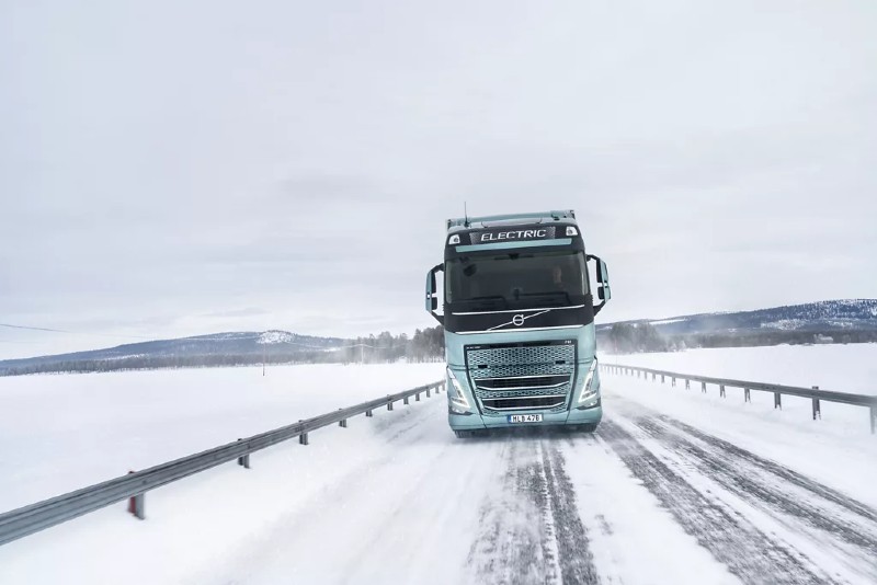 Volvo’s Electric Trucks Tested In Extreme Winter Weather